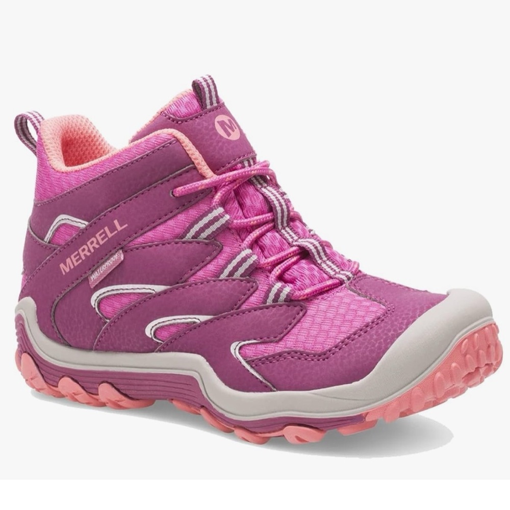 Merrell Pink Sneakers with Ankle Support and Quick Lace System